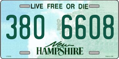 NH license plate 3806608