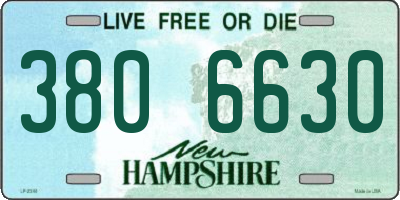 NH license plate 3806630