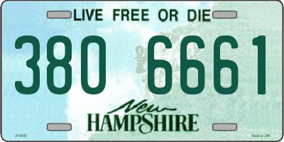NH license plate 3806661