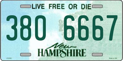 NH license plate 3806667