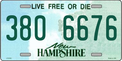NH license plate 3806676