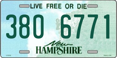 NH license plate 3806771