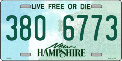 NH license plate 3806773