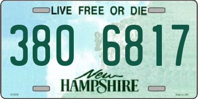 NH license plate 3806817