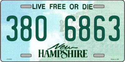 NH license plate 3806863