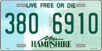 NH license plate 3806910