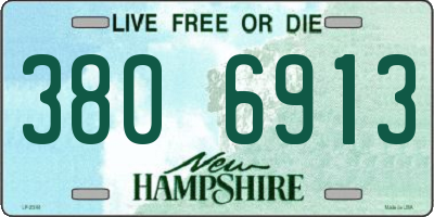 NH license plate 3806913