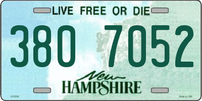 NH license plate 3807052