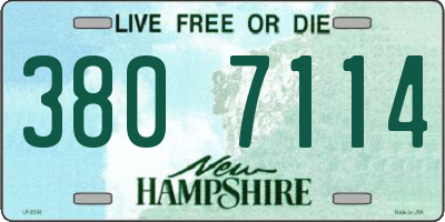 NH license plate 3807114