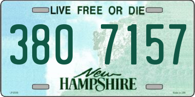 NH license plate 3807157