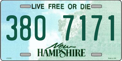 NH license plate 3807171