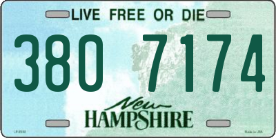 NH license plate 3807174