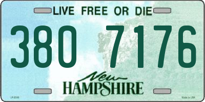 NH license plate 3807176