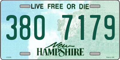 NH license plate 3807179