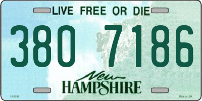 NH license plate 3807186