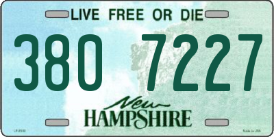 NH license plate 3807227