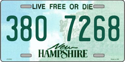 NH license plate 3807268