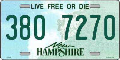 NH license plate 3807270