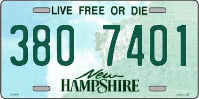 NH license plate 3807401