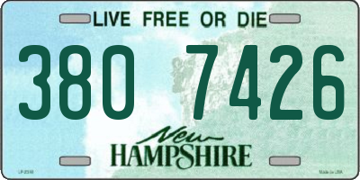 NH license plate 3807426