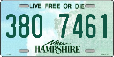 NH license plate 3807461