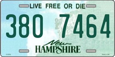NH license plate 3807464