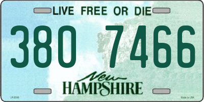 NH license plate 3807466