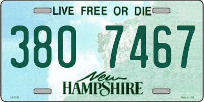 NH license plate 3807467