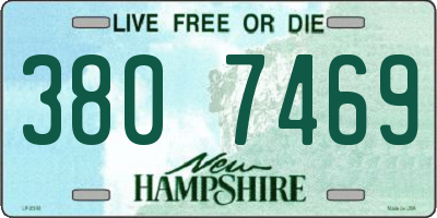 NH license plate 3807469