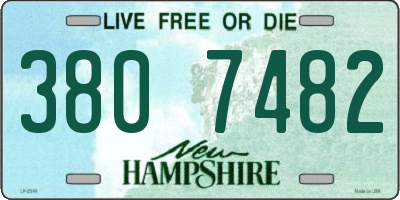 NH license plate 3807482