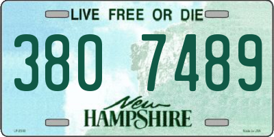 NH license plate 3807489