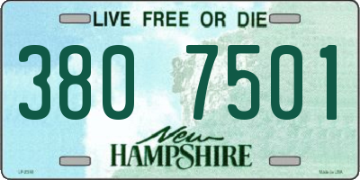 NH license plate 3807501