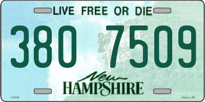 NH license plate 3807509