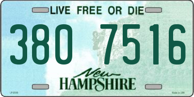 NH license plate 3807516