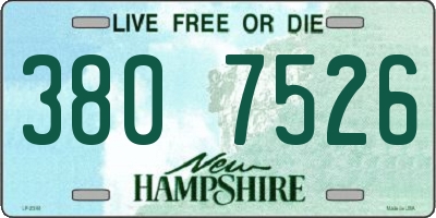 NH license plate 3807526