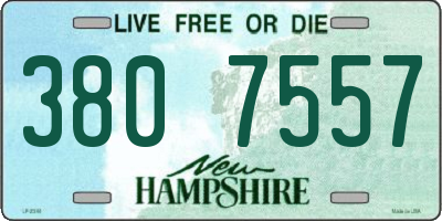 NH license plate 3807557