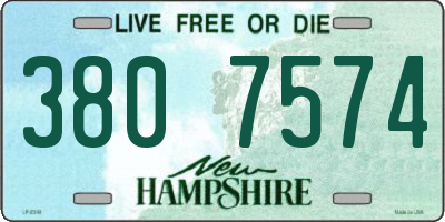 NH license plate 3807574