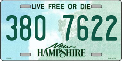 NH license plate 3807622