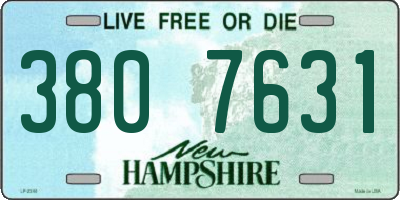 NH license plate 3807631