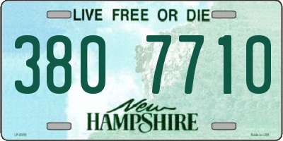 NH license plate 3807710