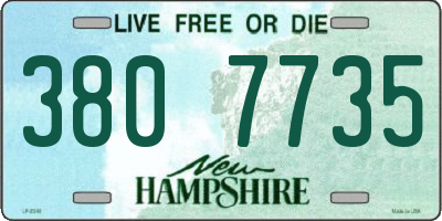 NH license plate 3807735