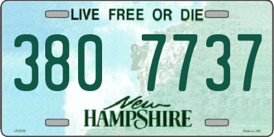 NH license plate 3807737