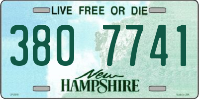 NH license plate 3807741
