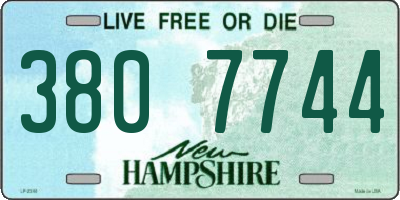 NH license plate 3807744
