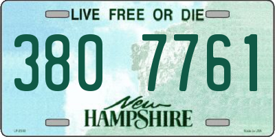 NH license plate 3807761