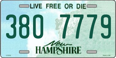NH license plate 3807779