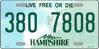 NH license plate 3807808