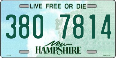 NH license plate 3807814