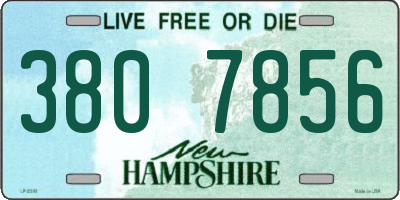 NH license plate 3807856