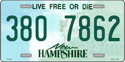 NH license plate 3807862